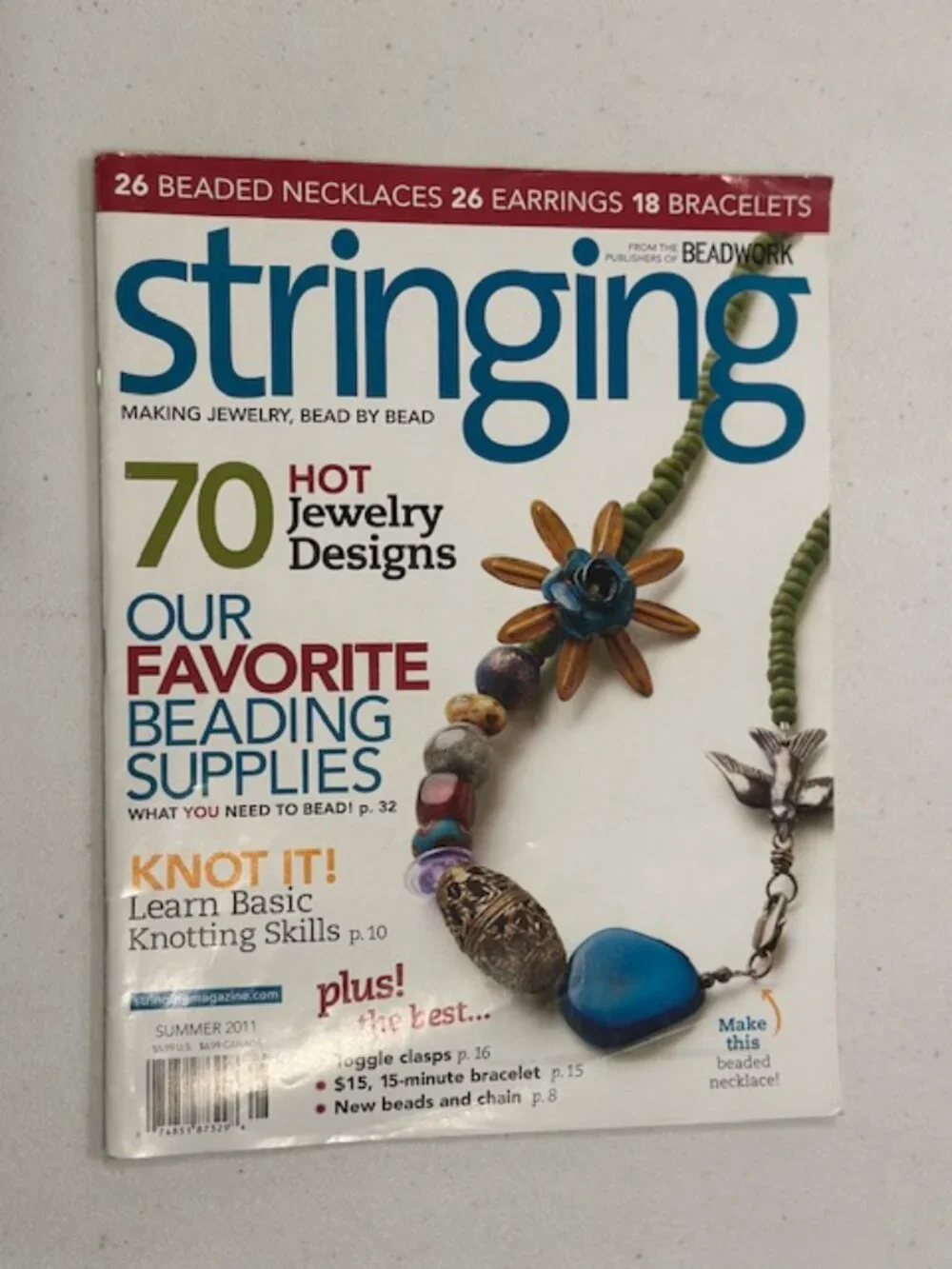 FOUR (4) Issues of Stringing Magazine-Spring, Summer, Fall & Winter 2011